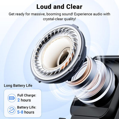 No-Bluetooth Induction Speaker Stand – 5-in-1 Phone Holder with RGB Lights & Power Bank
