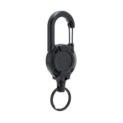 1/2/4pcs Extendable Retractable Holders Keychain Badge Reels Heavy Duty Clip With Carabiner Key Chain For Men Outdoor Bags